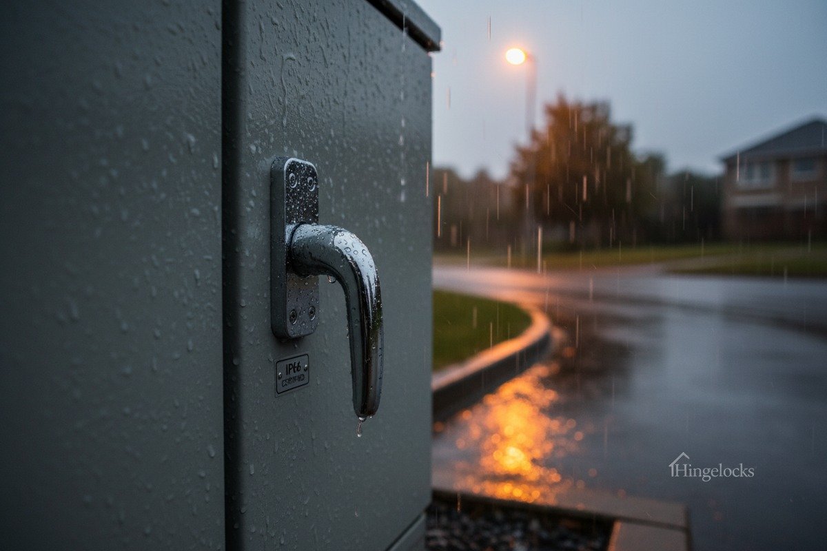 Choosing IP65 vs IP66 Comparison of IP65 and IP66 cam locks for outdoor electrical enclosure water protection (ID#2)