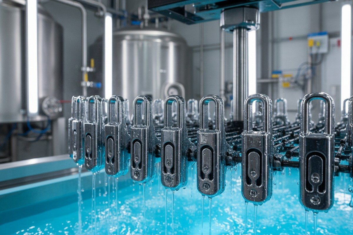 Cam lock hardware meeting NEMA 4X and IP66 standards with salt spray resistance (ID#3)