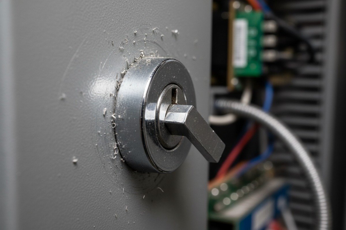 Vibration Induced Lock Failure Standard cabinet cam locks failing due to high-frequency vibrations and micro-movements in wind turbines (ID#2)