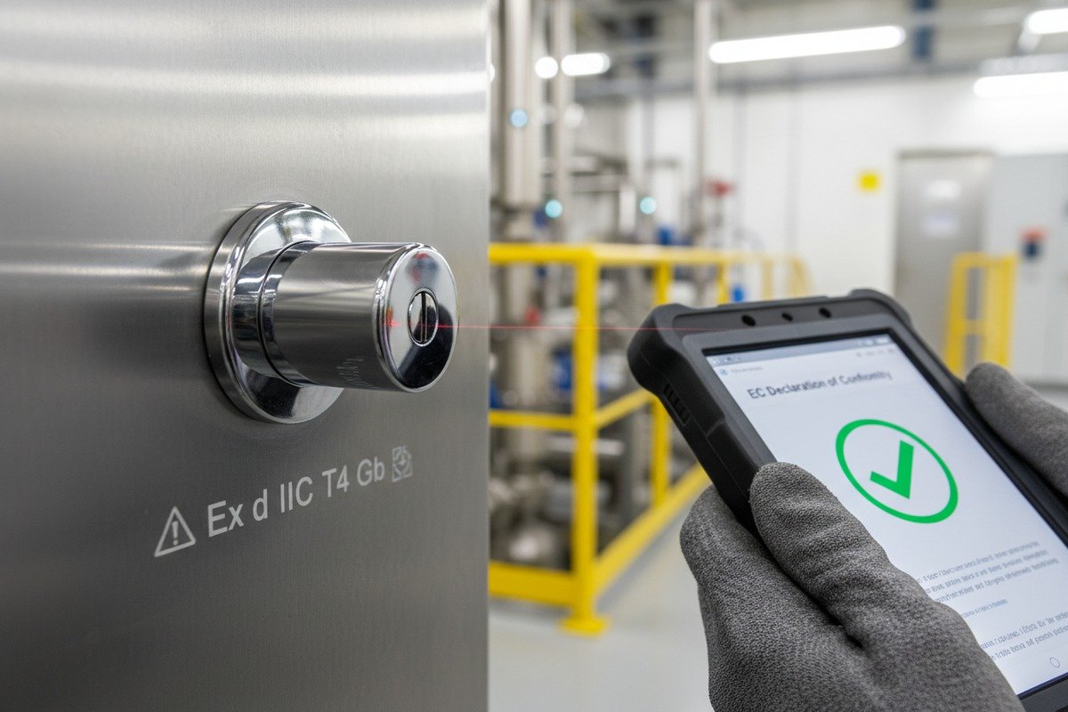 Verifying ATEX certification validity for cabinet locks in specific hazardous zones (ID#2)