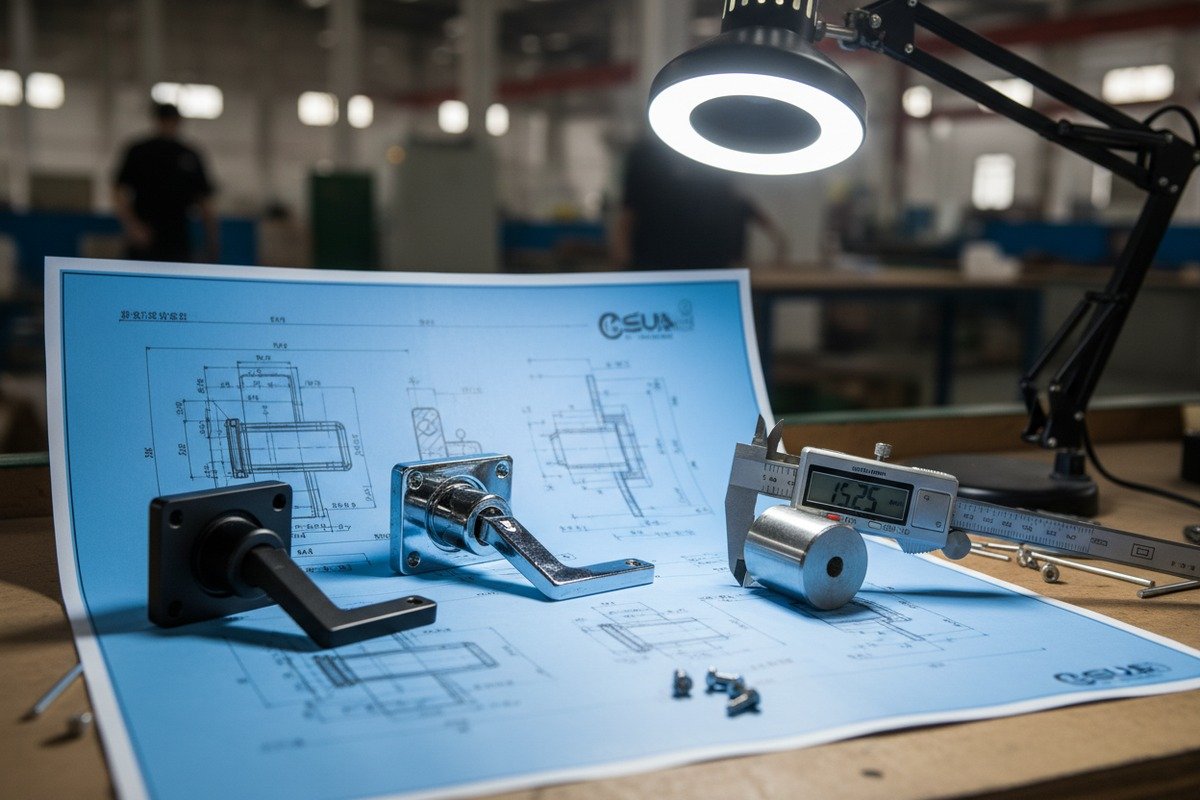 Custom OEM cam locks with unique dimensions and various surface finishes from Chinese factories (ID#2)