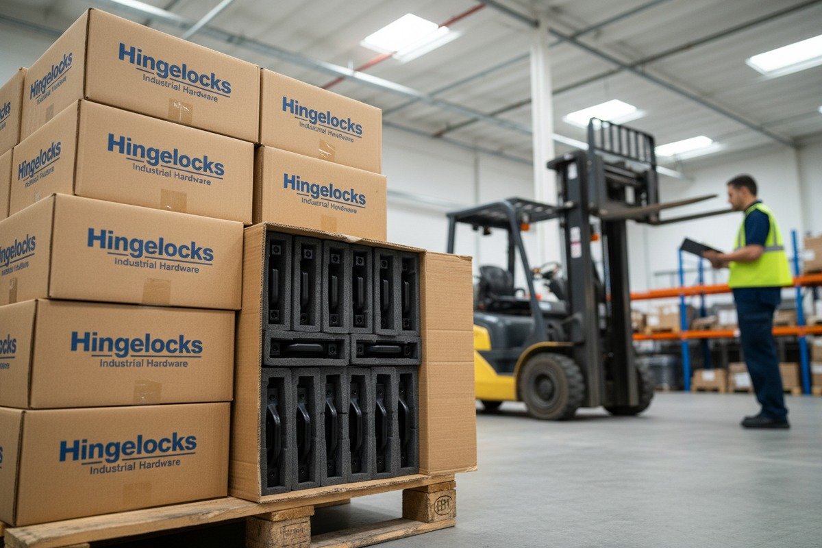 Comparing ROI for sea, air, and rail freight for industrial hardware and cabinet locks. (ID#3)